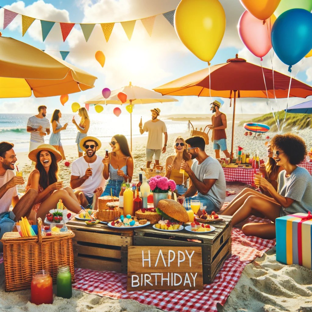 Kreative Geburtstagsfeier Ideen - Strandpicknick