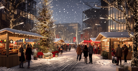 firmen-weihnachtsfeier-mit eigenem-weihnachtsmarkt | Bernstein Agentur Mobile Firmen Weihnachtsmarkt organisation