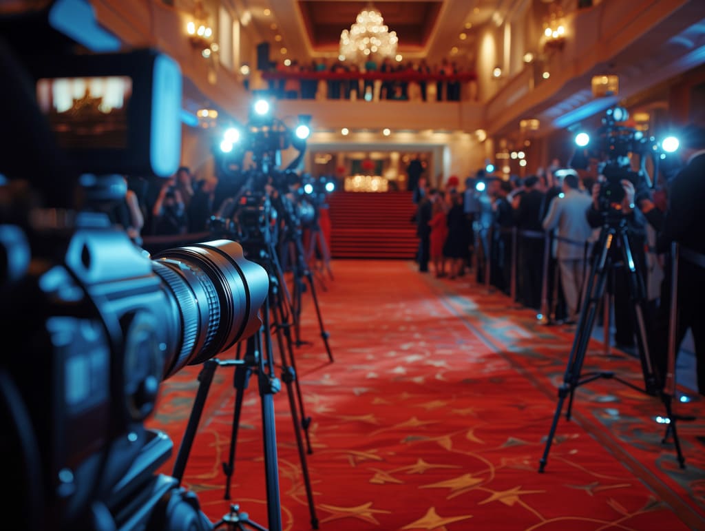 vip-lounge-bereich-hollywood-firmenfeier | BERNSTEIN AGENTUR VIP-Lounge-Bereich eingerichtet für eine Firmenevent im Hollywood-Stil