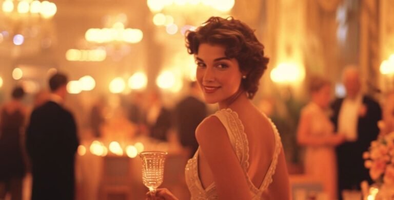 Gäste gekleidet in 1920er Mode bei einer Great Gatsby Party - Feiern "like-a-Hollywood-Star"