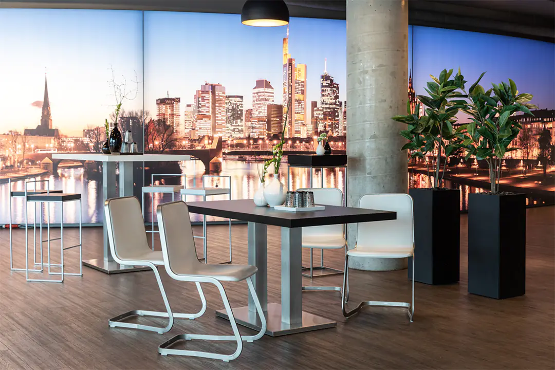 Moderne urbane Eventlocation in Frankfurt für Firmenfeiern